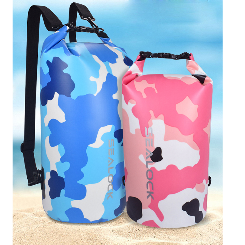 Sealock Camo Dry Bag flydende vandtæt rygsæk