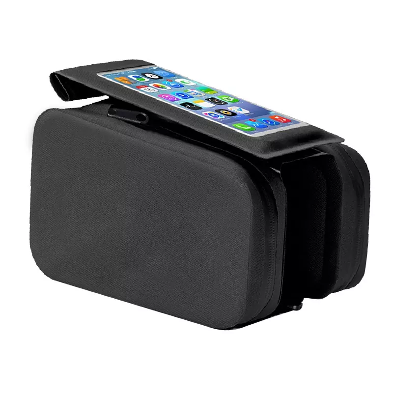 Cykel Top Tube Taske Med Telefon Holder