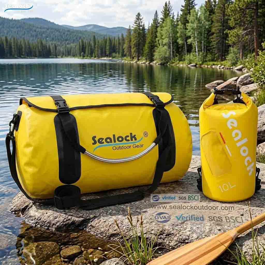 Waterproof duffel bag vs dry bag side-by-side comparison